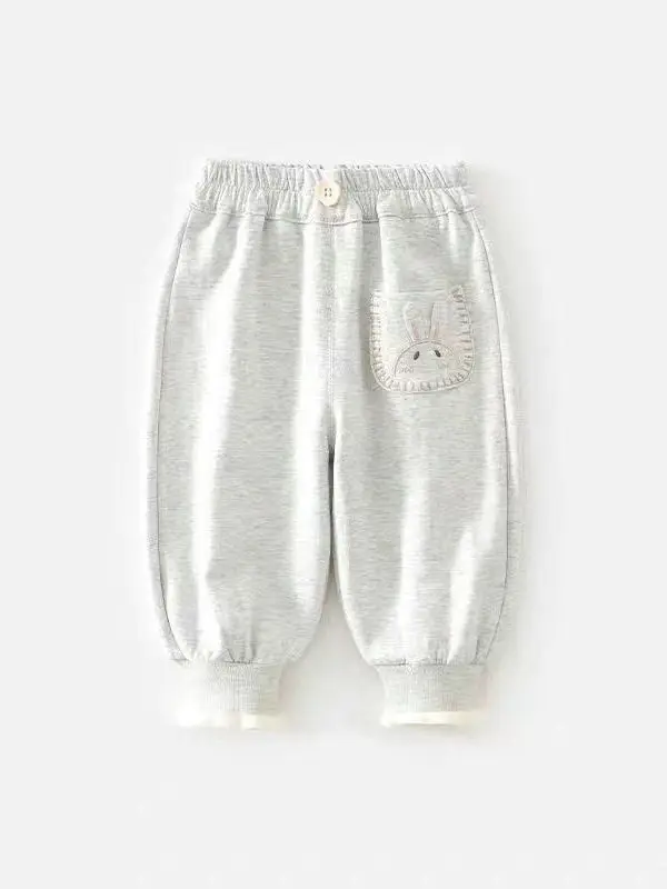 Luźne, modne koreańskie spodnie dla dziewczynek z kolekcji jesiennych, spodnie z mankietami w stylu Harajuku dla niemowląt, uniwersalne, długie spodnie codzienne.