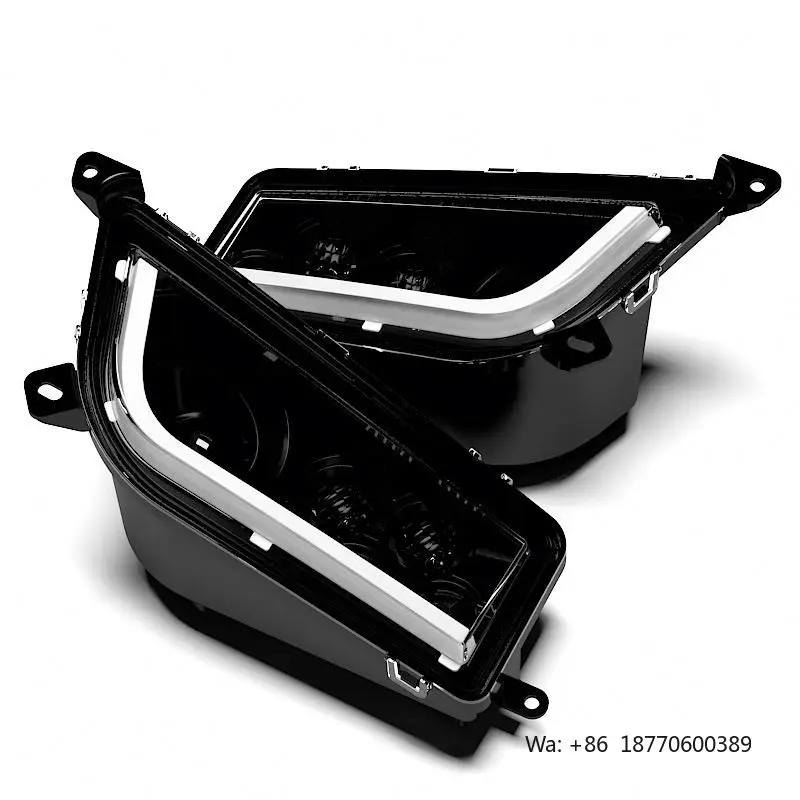 YongJin Black LED Headlight with Angel Eye for Polaris  General /1000 RZR XP 1000/RZR 900 for Rzr 1000 - view 3