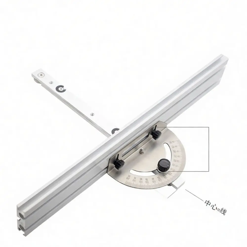 Steel Woodworking Miter Gauge For Jingwu Table Saw Angle Cutting Jig Precision Bench Saw Guide Tool DIY Accessory