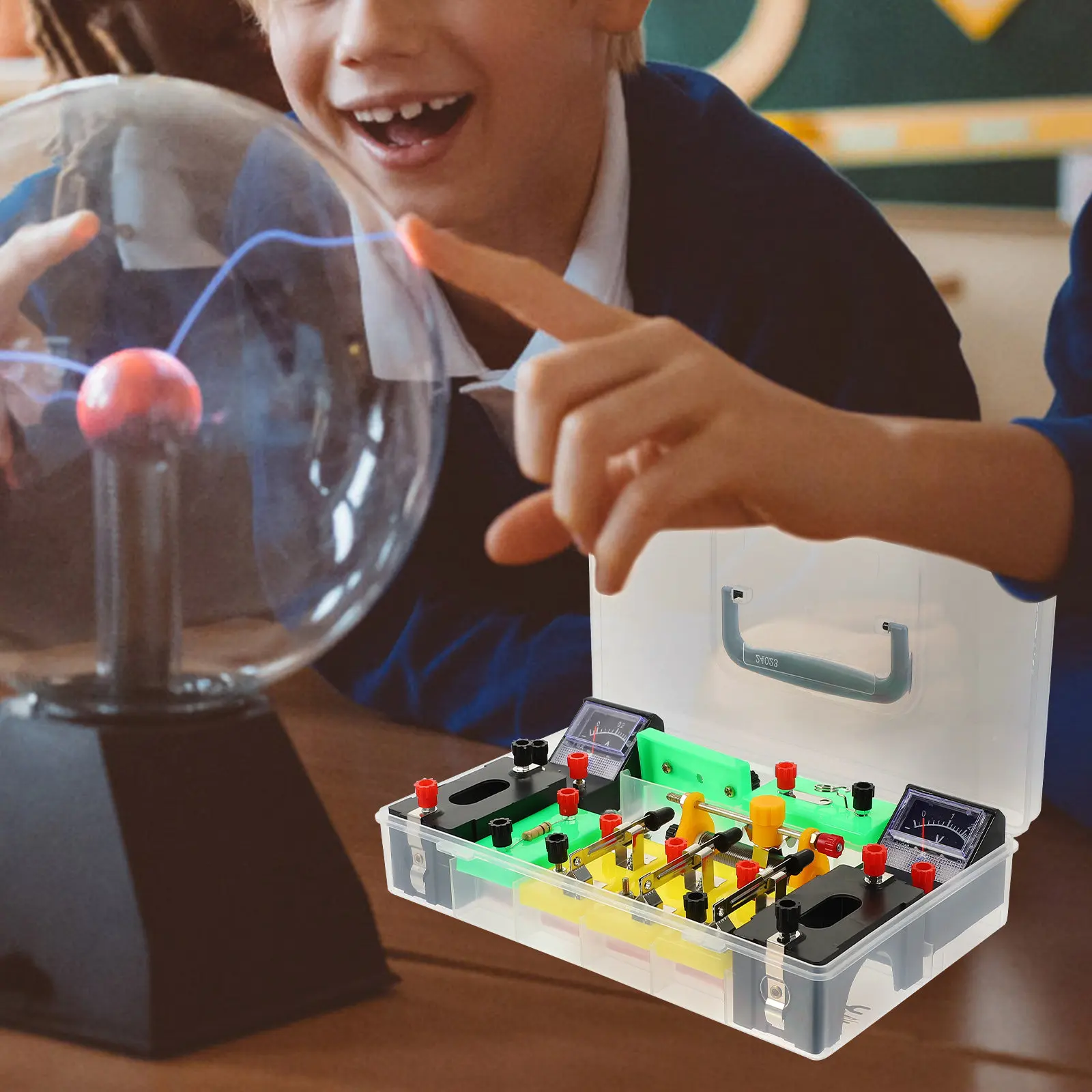 

1Set Electrics Experimental Box Professional Physics Teaching Equipment Portable Compact Electricity Learning Kit Teaching Aids