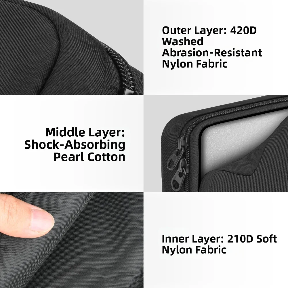 For Logitech For MX Keys Keyboard Storage Bag 87 Key with Dual Pockets and Double Handles for Easy Transportation