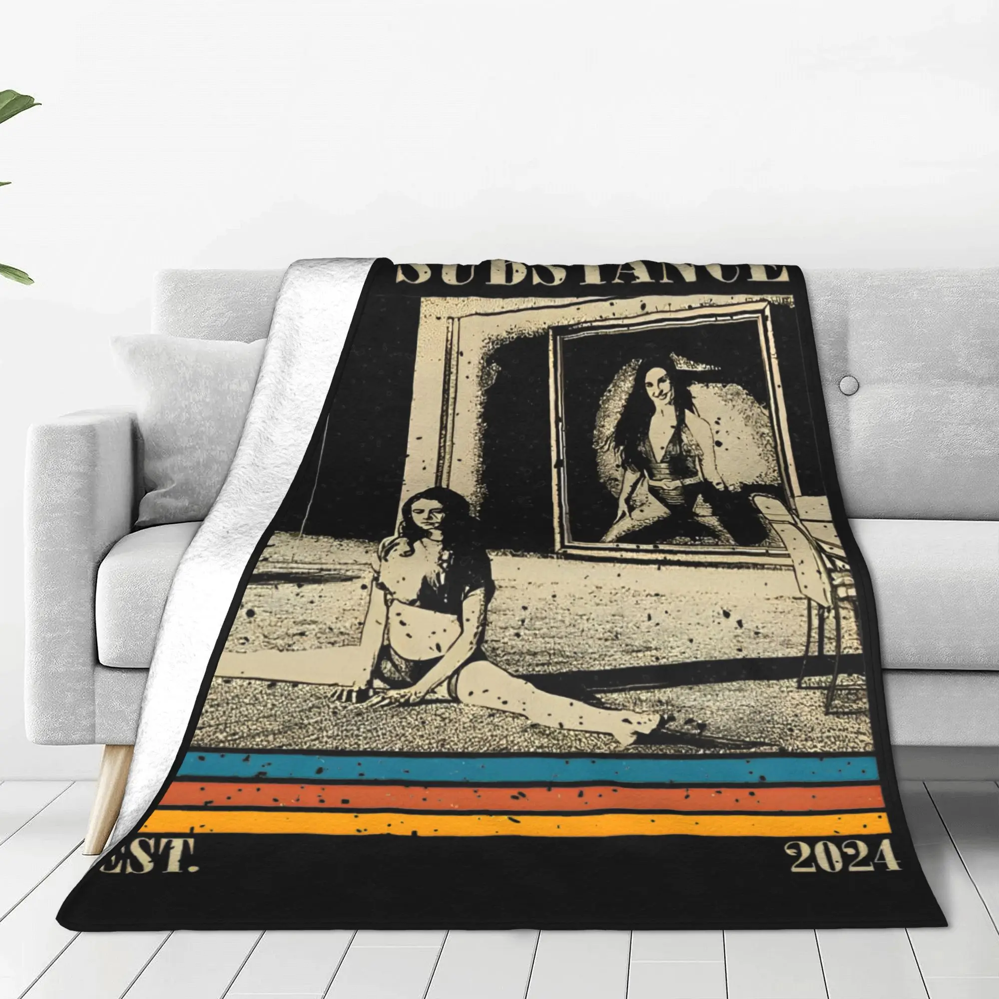 Retro The Substance Blanket Cover Velvet  Lightweight Thin Throw Blankets for Home Couch Bedspread