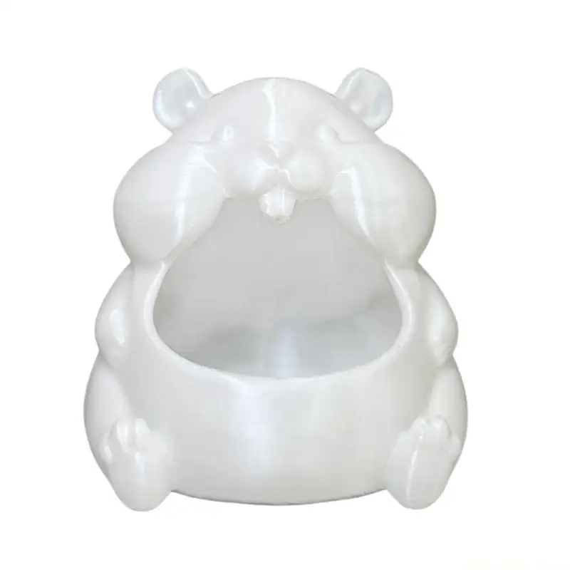QX2E Compact Hamster Molded Decorative Dish Desk Organizers Perfect As A Gift For Organizing Little Around The House