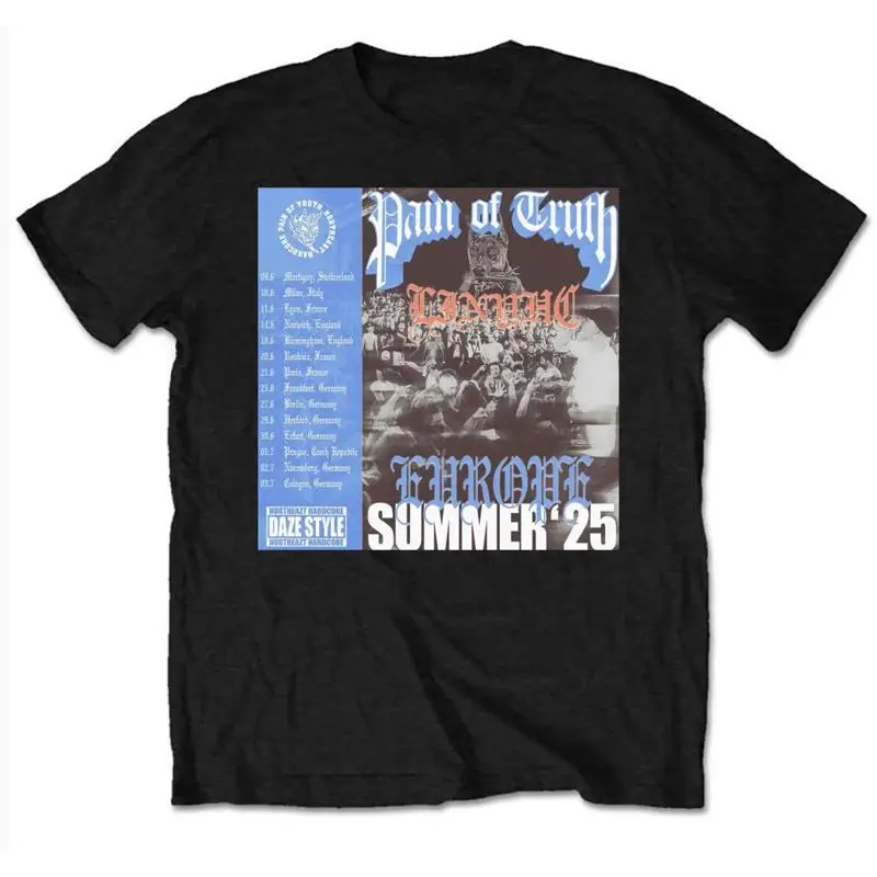 T-shirt NEW PAIN OF TRUTH Tour 2025 pour les fans, taille complète du S au 5XL, QA281