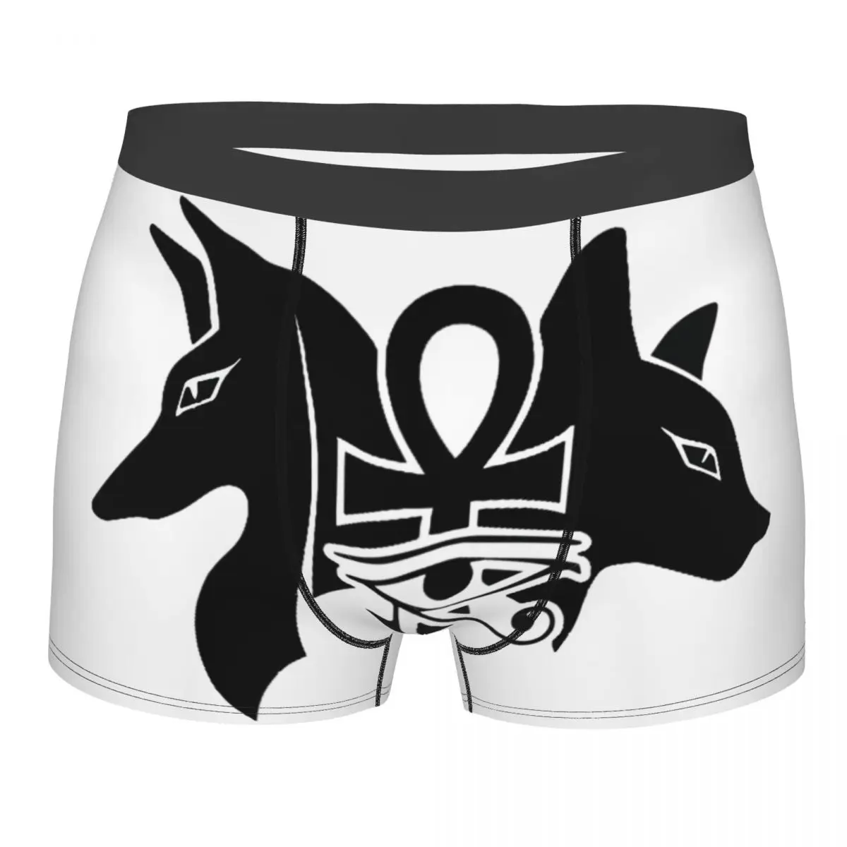 

Cats And Ankh Cross Ancient Egypt Man's Boxer Briefs Underwear Highly Breathable Top Quality Birthday Gifts