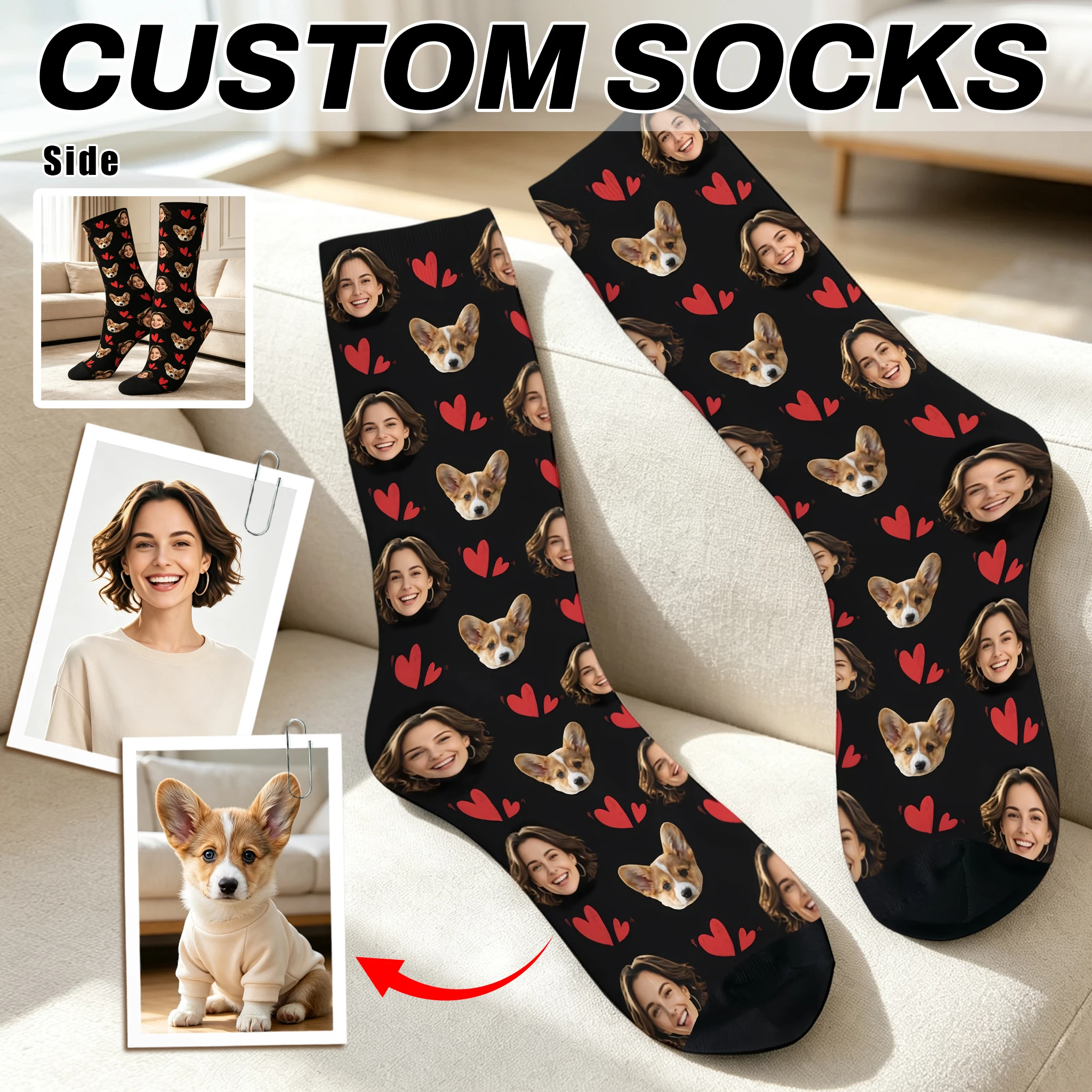 Photography Object - Custom avatar socks for men and