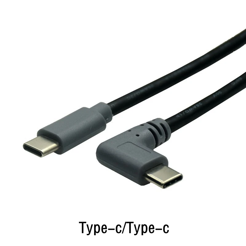 Kabel Micro /Mini USB 50CM 5Pin z męskiego na męskie prostopadły 90 stopni USB 3.1 typu C OTG konwerter Adapter danych 0.25m 1m