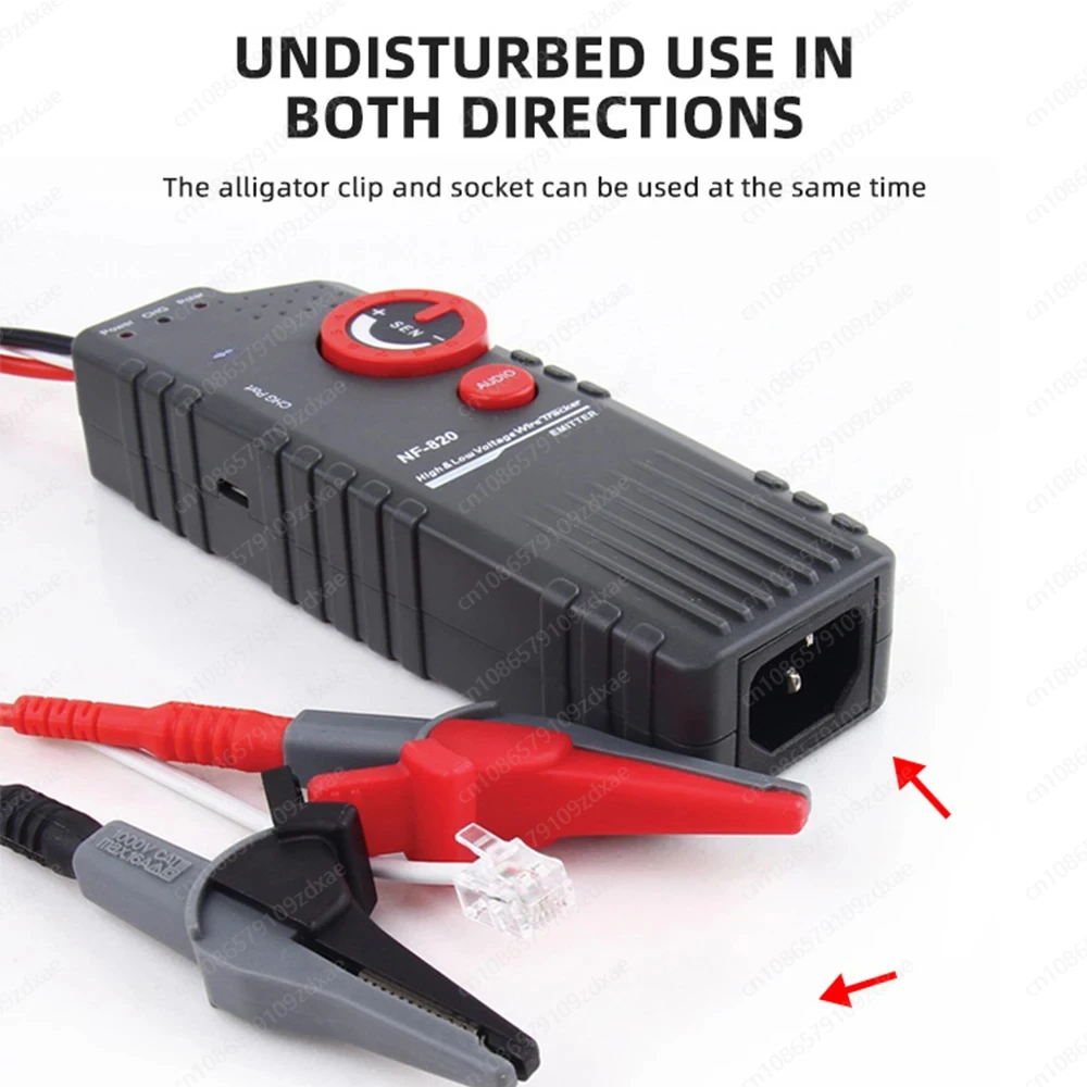 NF-820 RJ45 RJ11 BNC Network Cable tester High Low Voltage Cable Underground Cable Finder Anti-Interference Wire Tracker