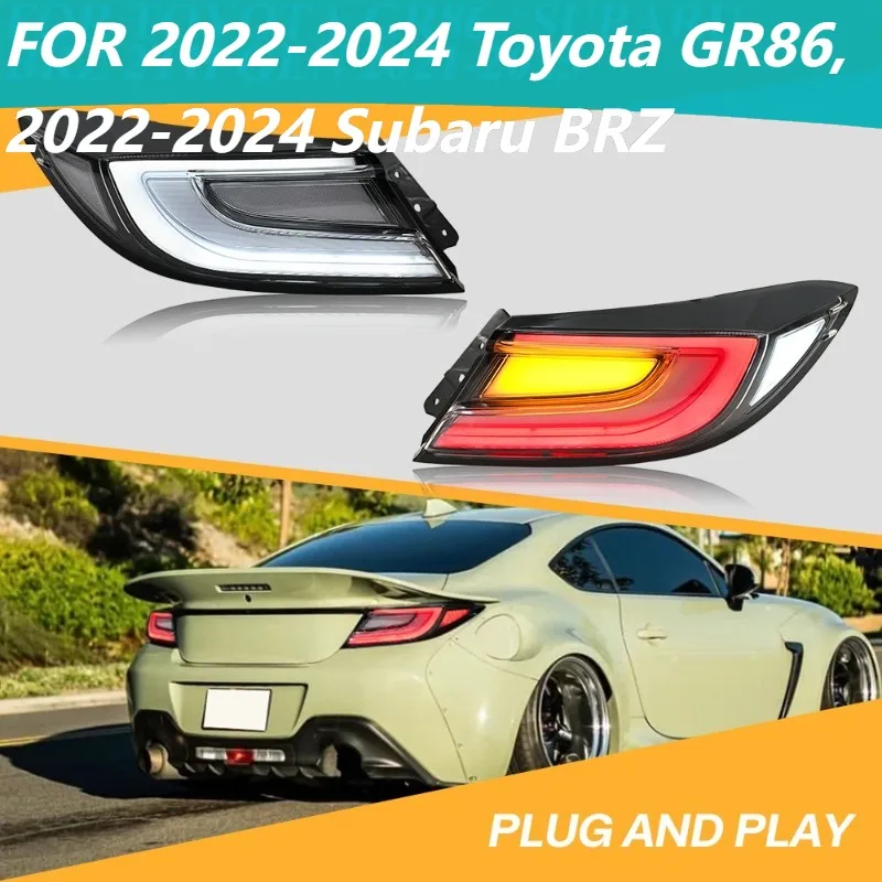

Светодиодные задние фонари для Toyota GR86 Subaru BRZ 2022-2024 гг. Последовательные задние фонари LH+RH