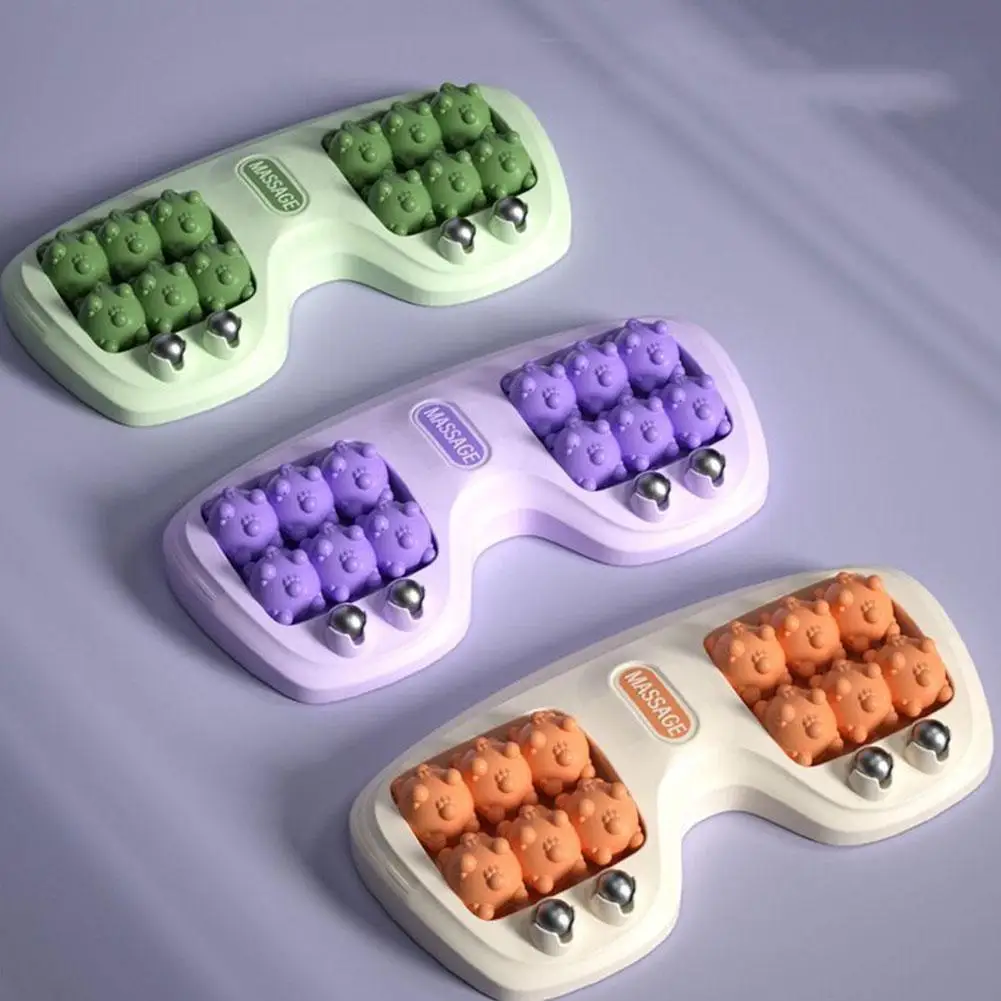 ‌3-Color Multi-Point Foot Roller Massager with Magnetic Beads Deep Therapy Rubbing For Relaxation Foot Care‌