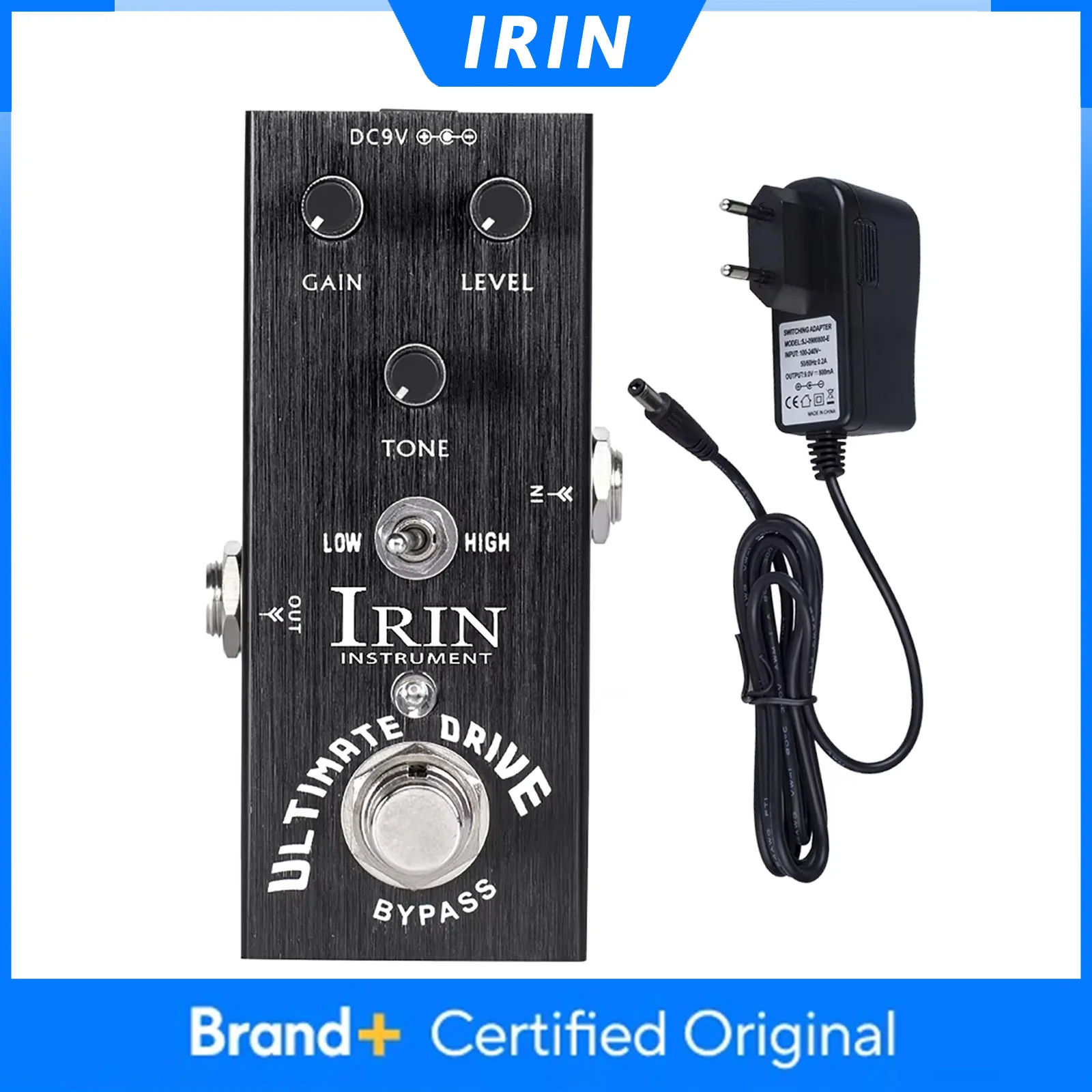

IRIN AN-11 Electric Guitar Effect Pedal Ultimate Drive Overdrive Distortion Effect Pedal True Bypass Guitar Accessories & Parts