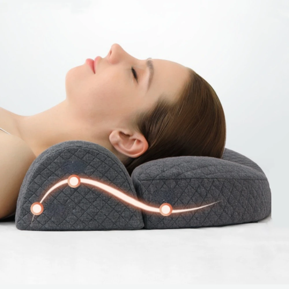 

Ортопедическая подушка из пены с эффектом памяти, эргономичная Массажная, для сна, для облегчения боли в шее, подушка с медленным восстановлением формы