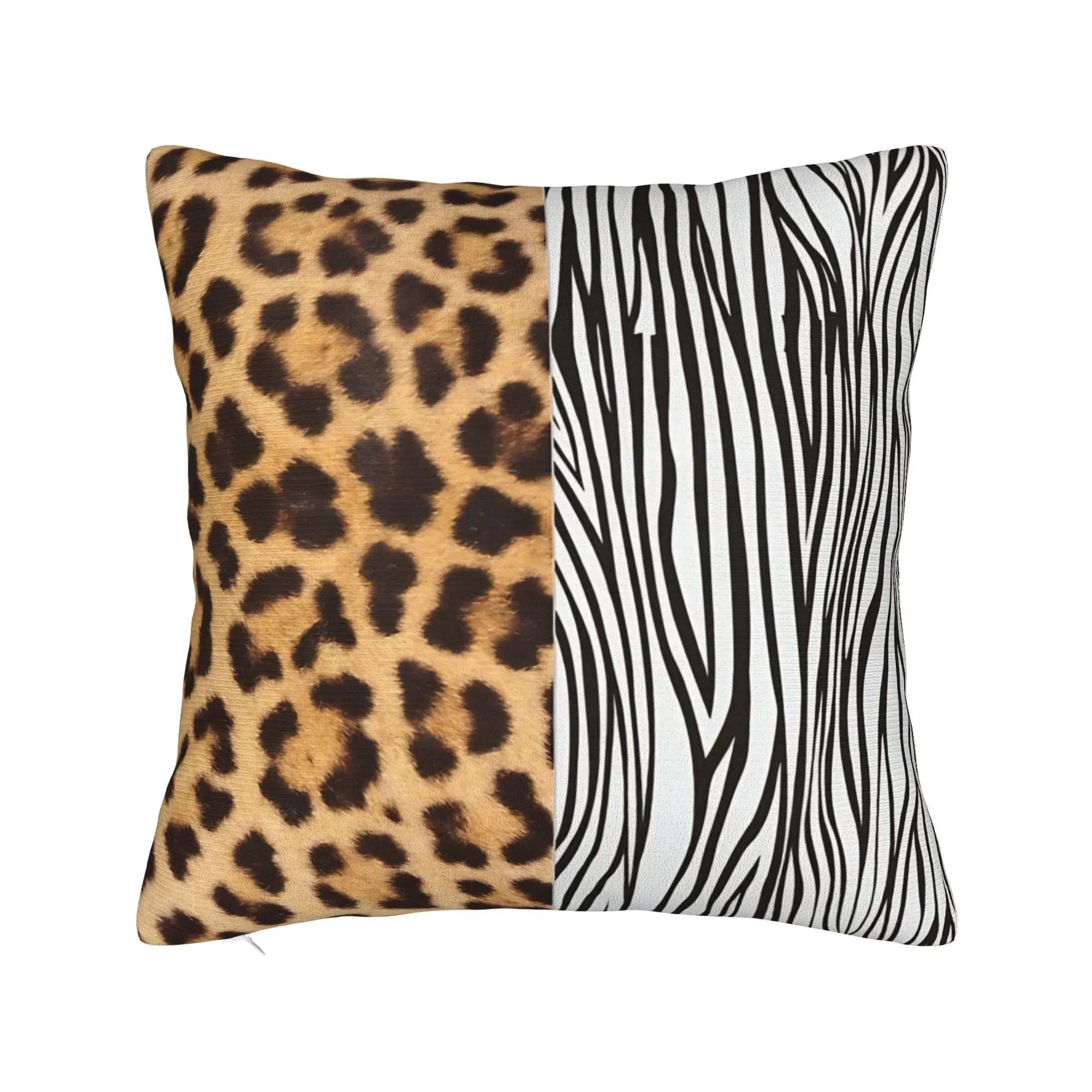 Pillow Cover Wild Leopard and Zebra Print  Morden Pillow Case For Sofa Home Decor Pillowcases