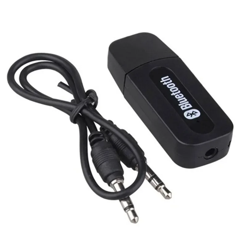 Adaptor penerima Audio mobil A2DP, untuk ponsel Android/IOS 3.5mm USB Bluetooth AUX nirkabel