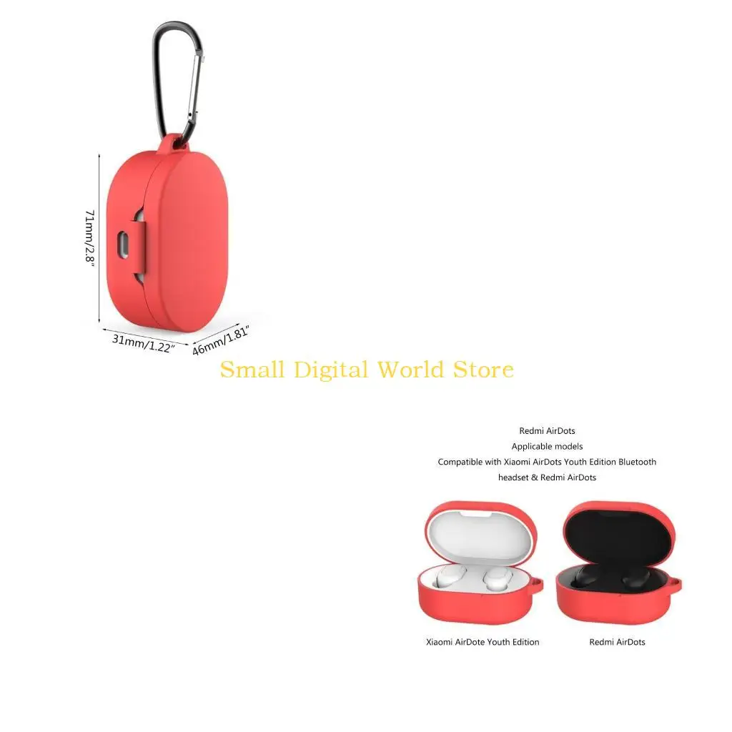 77UB Silicone Case Cover Shockproof Earphones Protections Sleeve for Redmi Youth