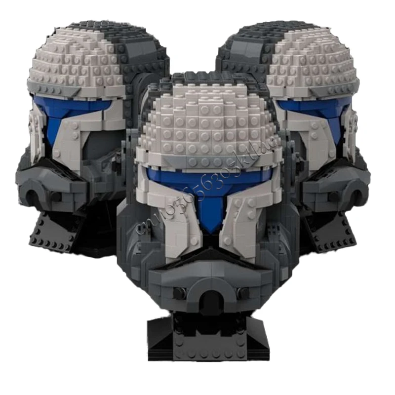 847PCS 스타 플랜 MOC 헬멧 클론 코만도 스코치 모델 DIY 맞춤 퍼즐 건축 교육 조립 모델 생일 크리스마스 장난감