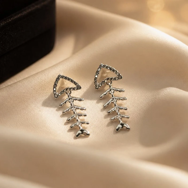 GANPUP Süße Blumen-Ohrhänger für Damen, Neue Mode, Silberfarben, Ohrstecker, Schmuck, Party, Valentinstagsgeschenk, сережки – Detail 5