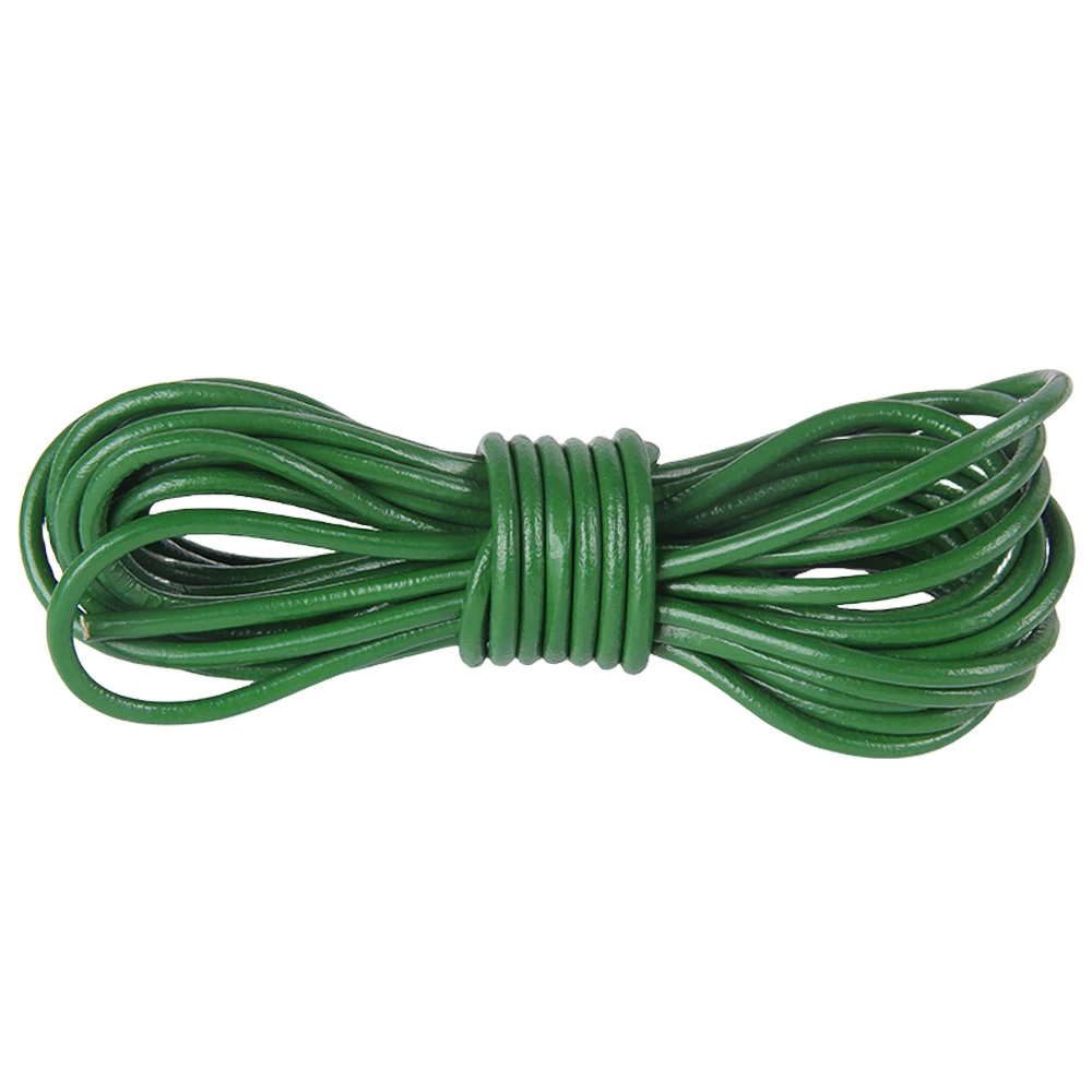 5 Meters Round Genuine Leather Jewelry Cord String 20 Colors 1.5/2/3mm Lace Rope DIY Necklace Bracelet Finding