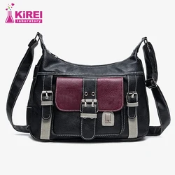 Women's Single Shoulder Bag Retro Spice Style Texture Crossbody Bag 2023 New Medieval Locomotive Large Capacity Tote Bag Female