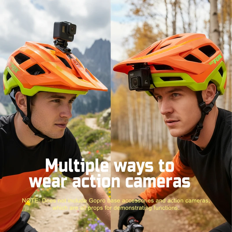 BATFOX Cycling Helmet Installable GoPro Action Camera One-Piece Comfort Lining MTB Bicycle Helmet Men Women Mountain Bike Gear