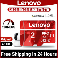 Lenovo 2TB High Speed Micro TF SD Card Memory Card TF SD Ultra Fast Read Write 1TB Mini Memory Card Class 10 For Camera/Phone