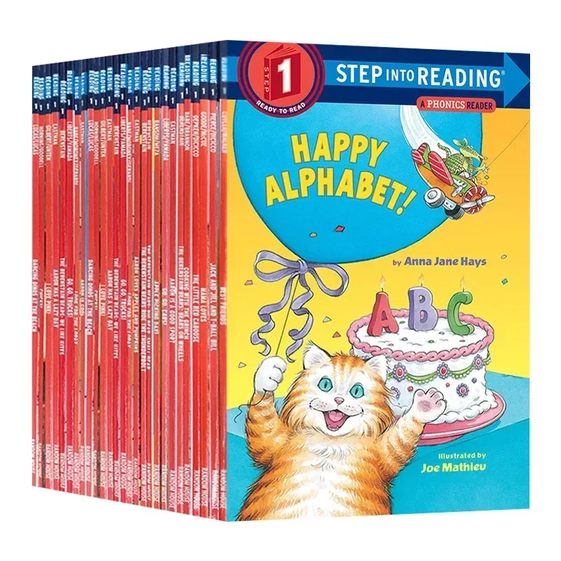 Books of30 Books/Set Step Into Reading level 1 Ready to Read Picture English story Books Kids Child Gift Learning Textbook 4-8 Y