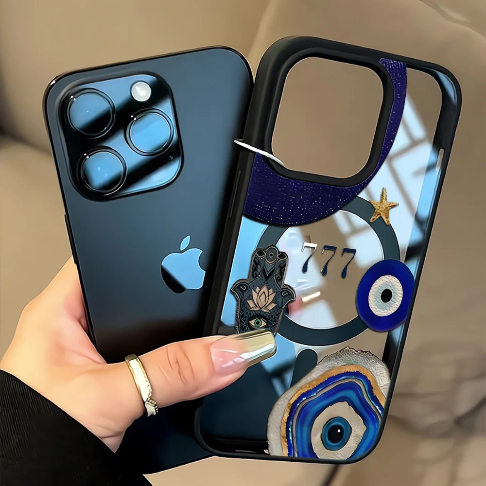 

Abstract Creative Graphic Phone Case For Magsafe For iPhone 14 17 Air 15 13 12 16 Pro Max Plus 11 Clear Acrylic Cover