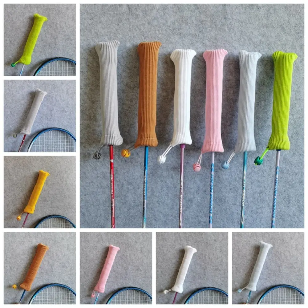 

Non Slip Badminton Racket Protector Drawstring Protectors Racket Handle Cover Elastic Colorful Colorful Racket Grip Cover