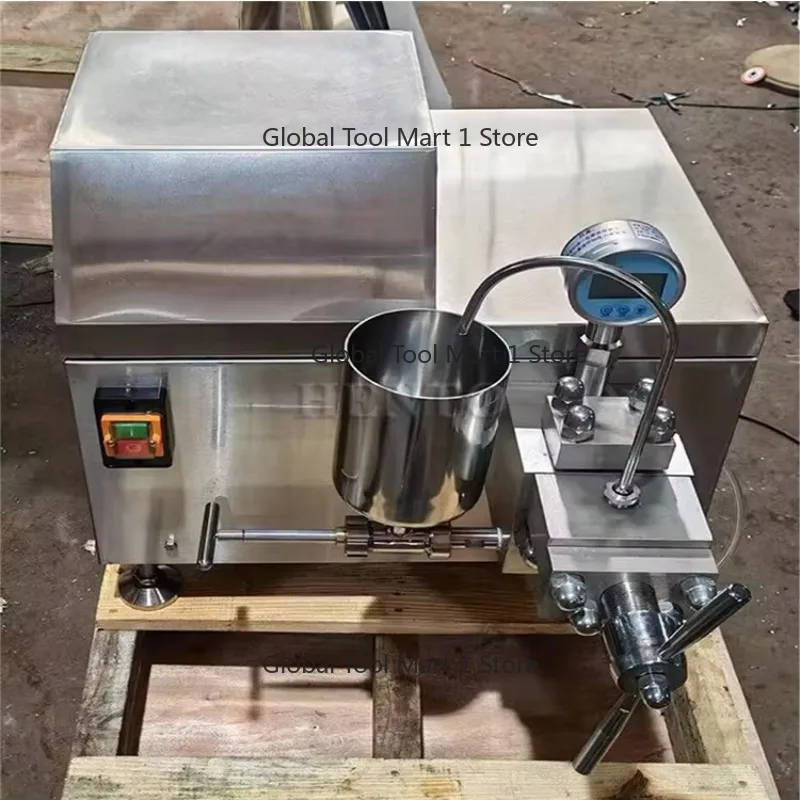 Food Grade High Pressure Homogenizer Milk Juice Honey Mixer Emulsifier for Industrial & Laboratory Use