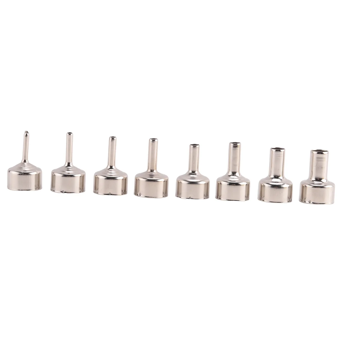 8Pcs Hot Air Nozzle for Station 8858 Digital Hot Air Blower BGA Rework Solder Station