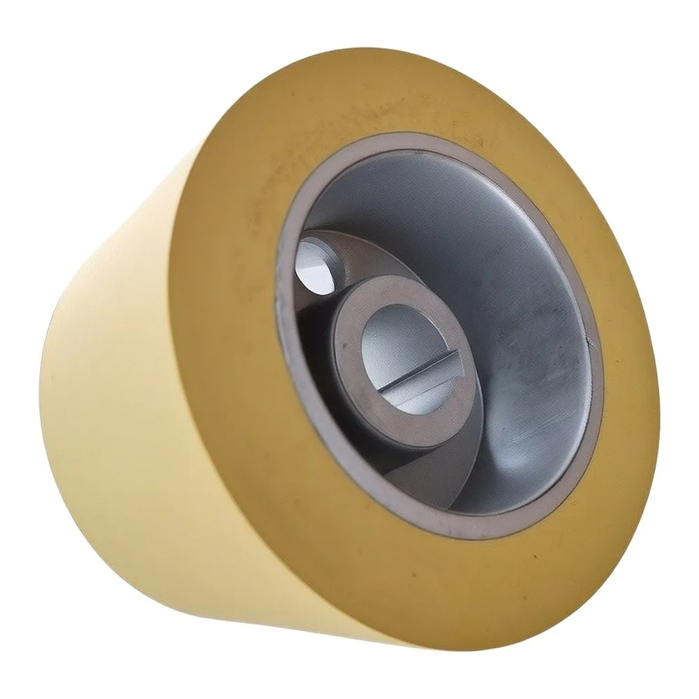 Woodworking Feed Roller with Rubber Outer Shell and Metal Inner Core for Balanced Durability and Functionality