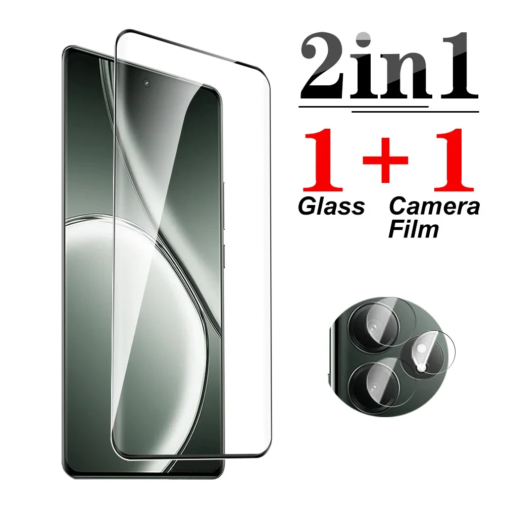 2in1 Protective glass For Realme GT 6T GT6 T GT6T Full glue curve tempered glass realmi GT Neo6 GTNeo6 phone lens protector film