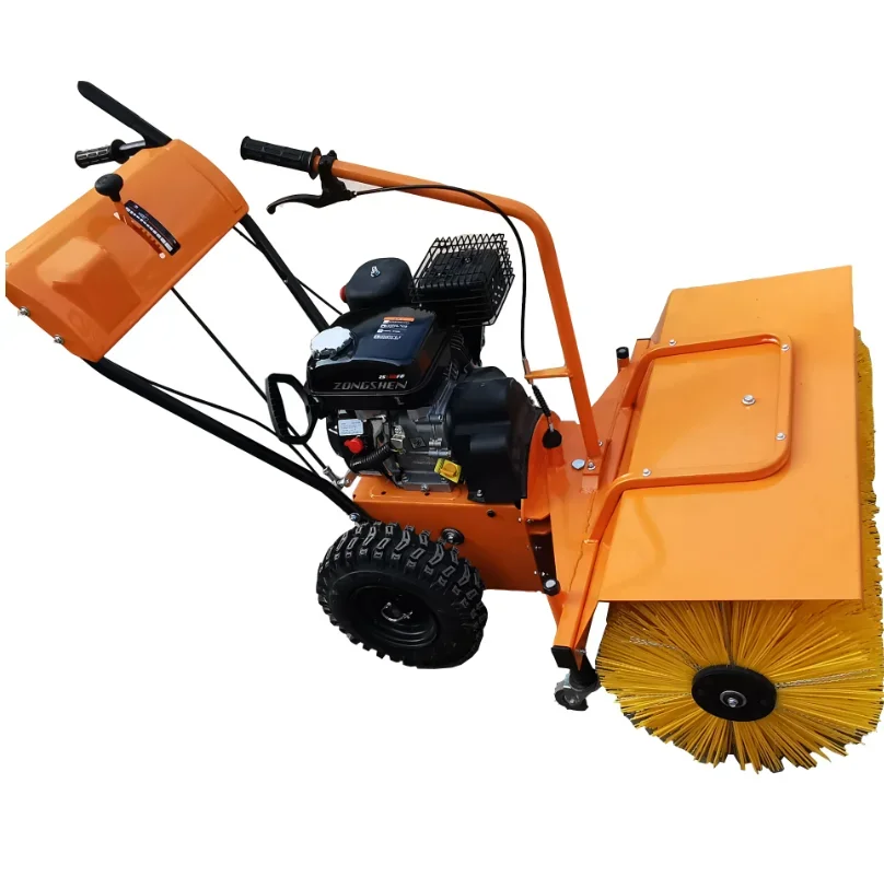 6.5HP/13HP/15HP gasoline snowplow snowblower floor sweeper snow removal machine