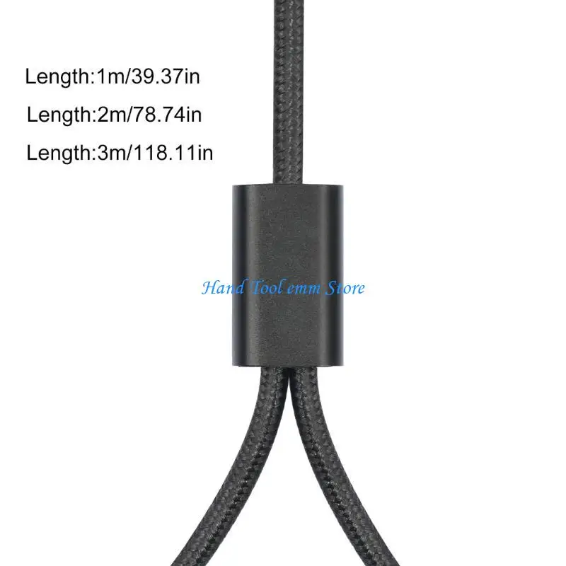 H37F 3Pin 3Pin Female to 2x6.35mm 1/4'' Mono Microphones Cable, 3Pin to Double 6.35mm Y Splitters Converters Cable
