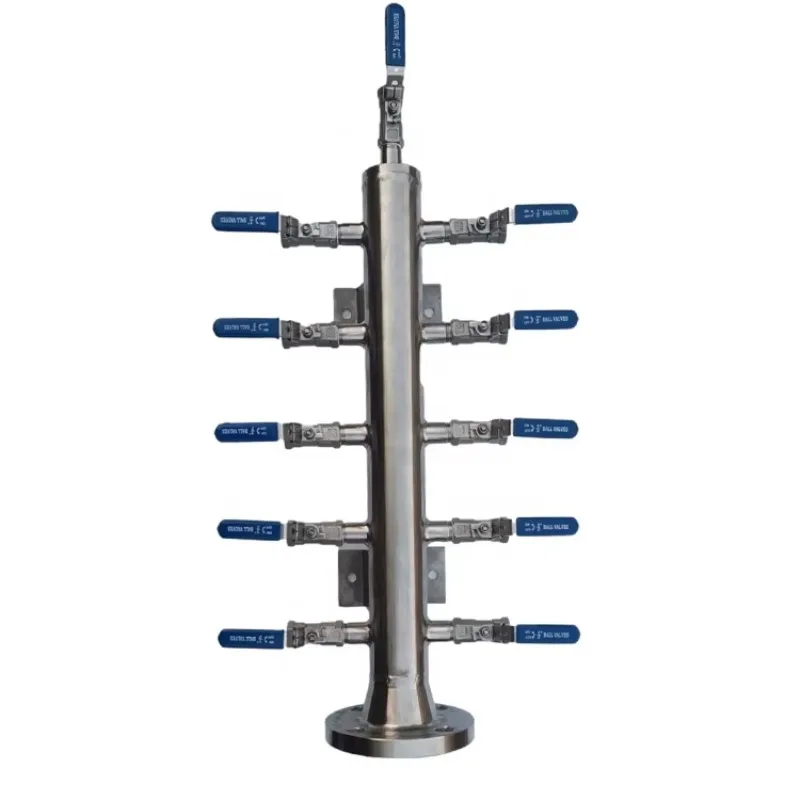 SS316 Manifold Gauge AP1 Air Headers With Ball Valve A Key Feature Product