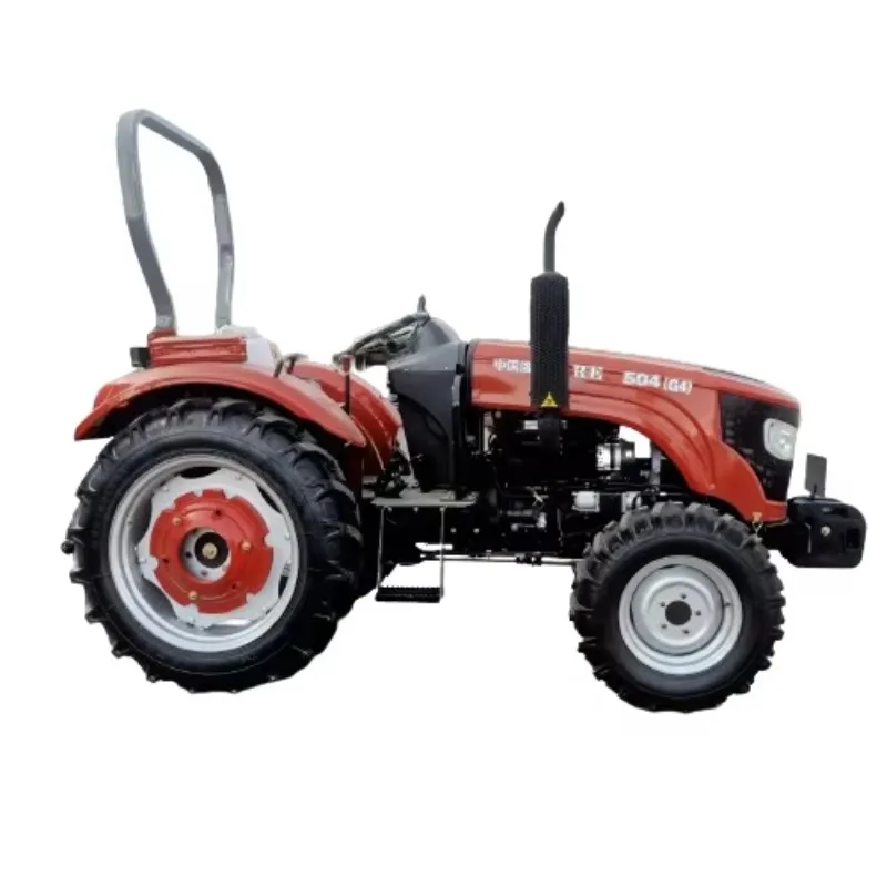 Factory Agricultural Farm Wheel Tractors Lovol 504 50hp 4x4wd With Small Mini Compact Equipment