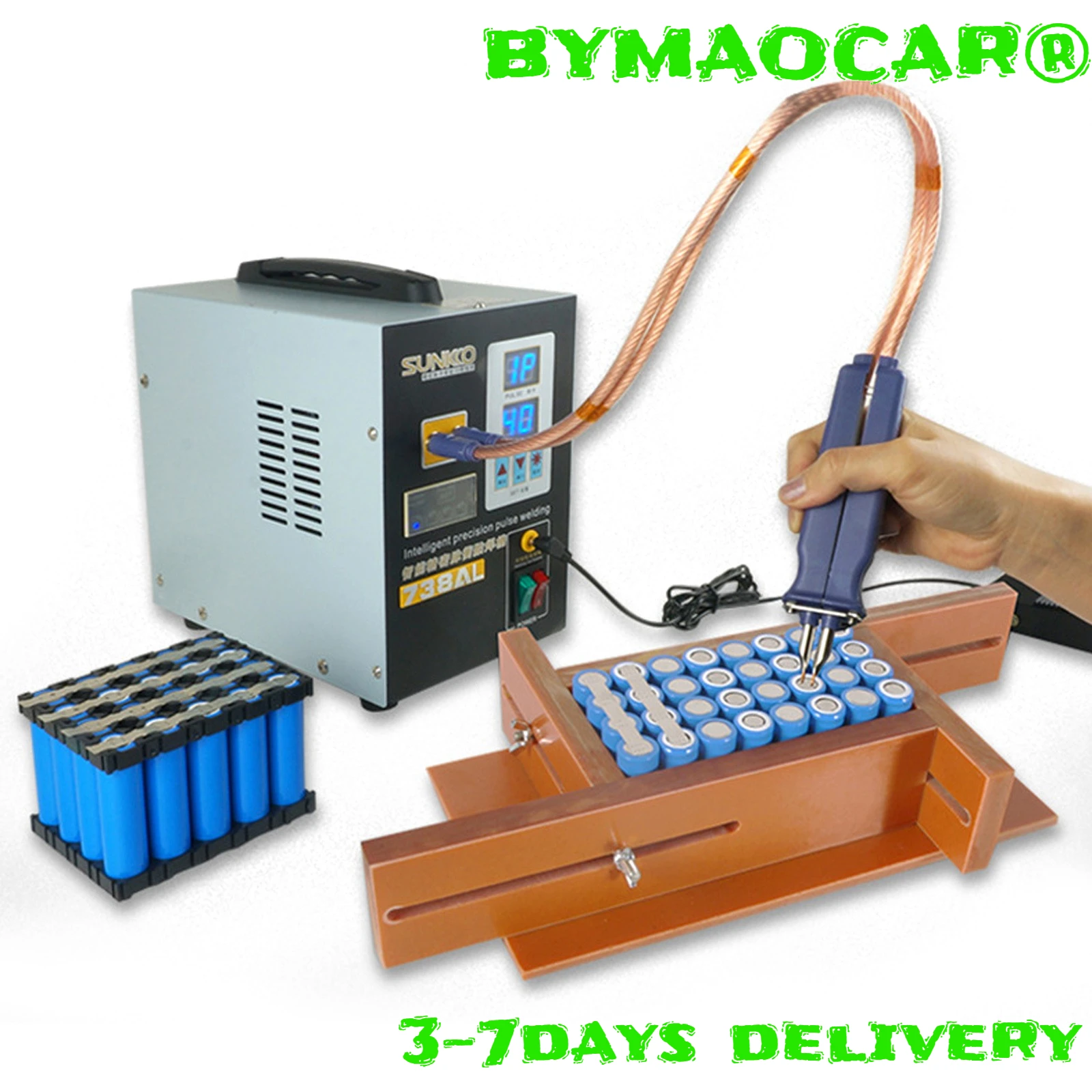 

Portable Spot Welder Machine 110V 3.6KW 900A with Telescopic Arm & Pen for Battery Pack Repair Tools, 0.3mm Nickel Sheet Welding