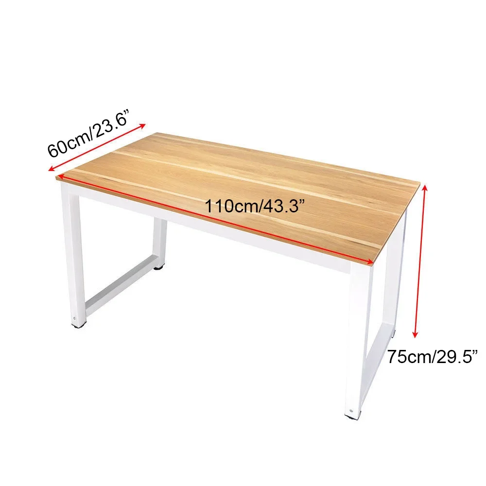 110x60x75CM Computer Desk Laptop Table Study Workstation Office Home Furniture Multi-Function Dining Table Wood Black[US-Depot]