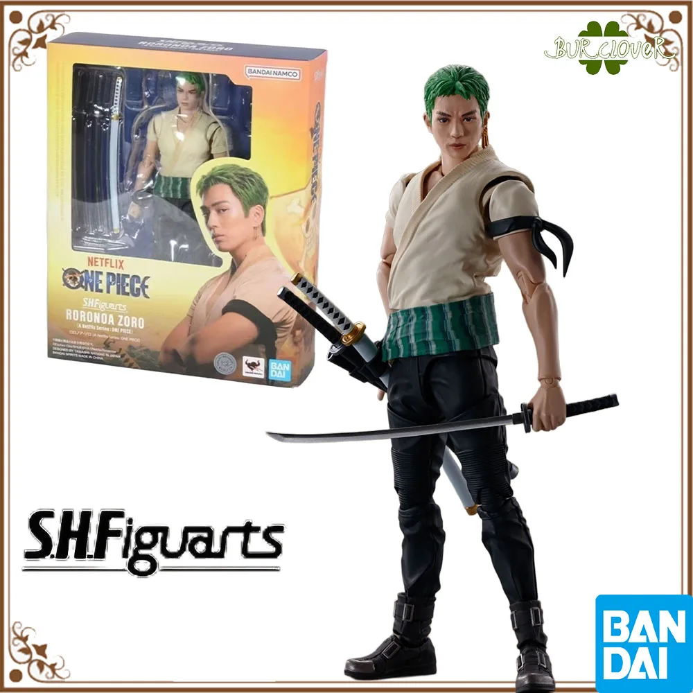 

100% Authentic In Stock Original Bandai S.H.Figuarts Shf One Piece Roronoa Zoro Anime Action Figure Collection Model Toy