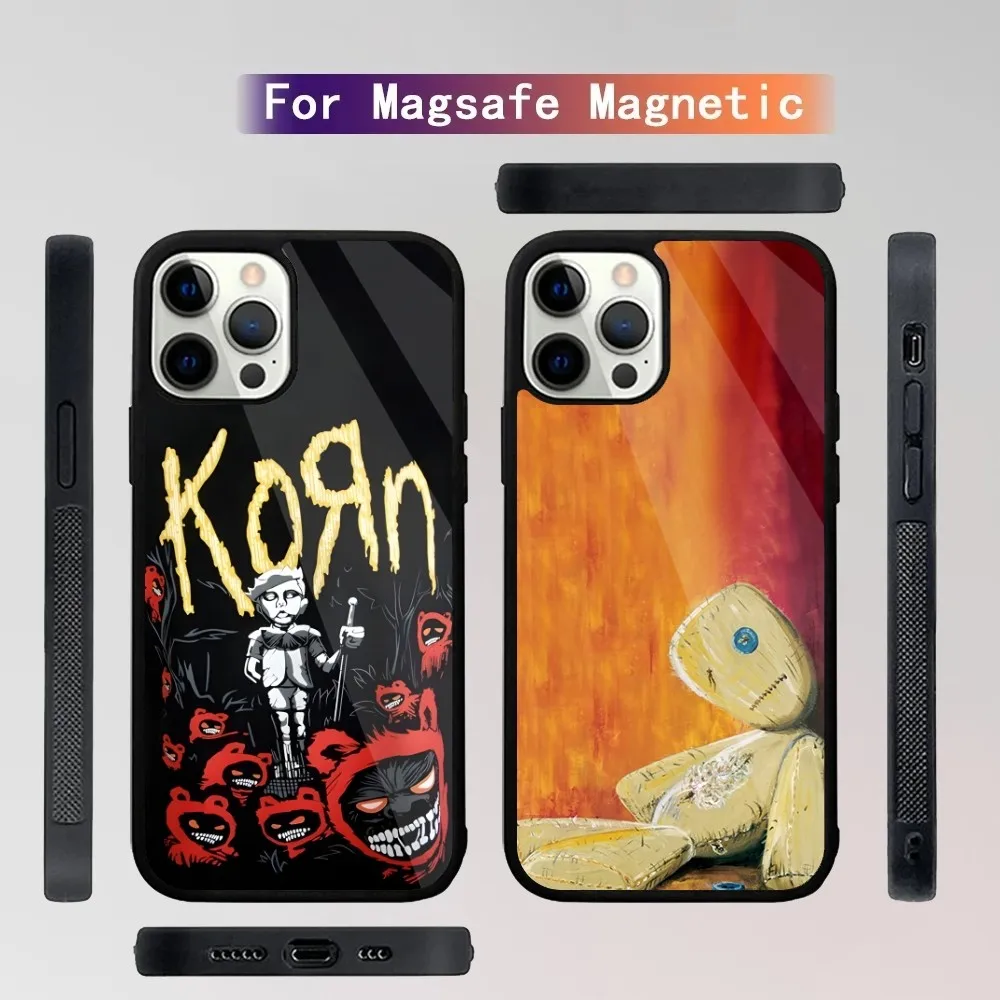 

K-KornS Rock Band Phone Case For iPhone 16,15,14,13,12,11,Plus,Pro,Max Mini Magsafe Magnetic Wireless Charging