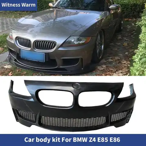 FRP Material Unpainted Car Body Kit Front Bumper 1M Style For BMW Z4 E85 E86 Tuning 2003-2008