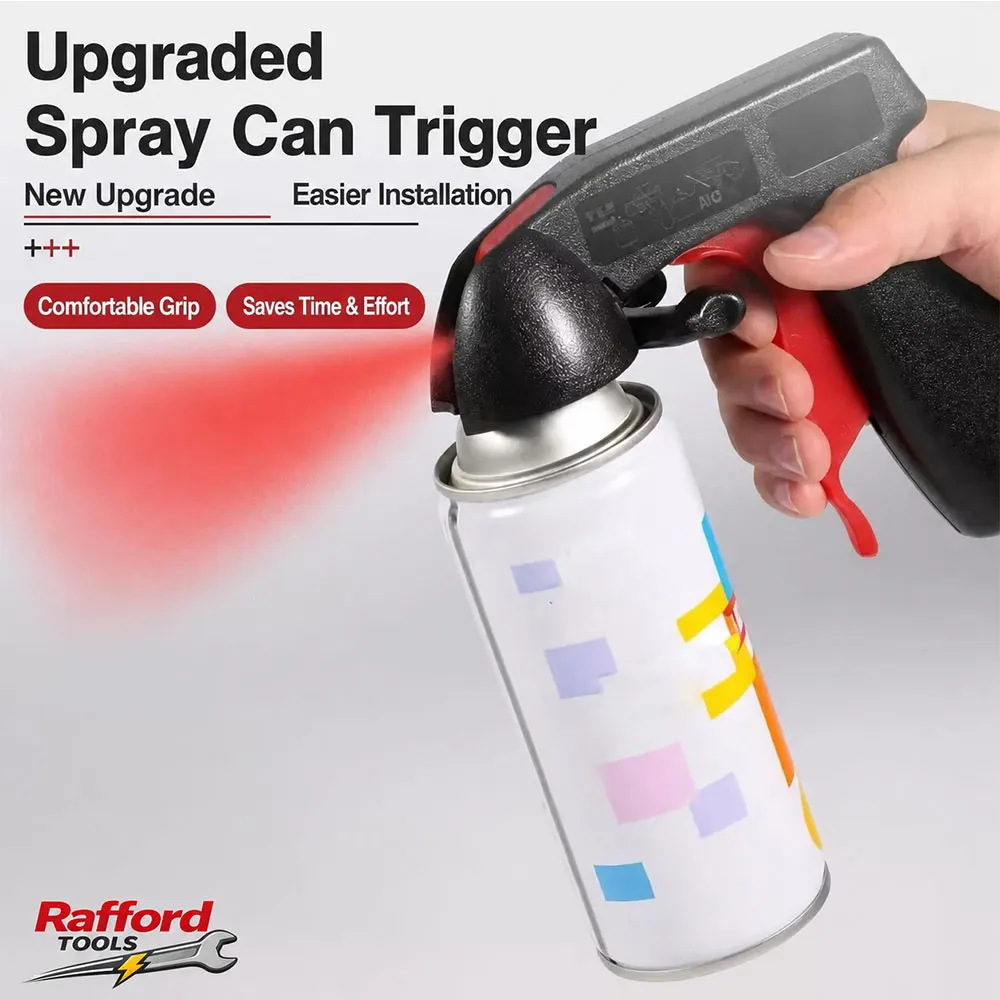 Rafford Sprühdosen-Triggergriff, Universeller Aerosoldosen-Adapter zum Aufstecken, Sprühfarben-Triggerwerkzeug R für DIY Autolackierung – Detail 1