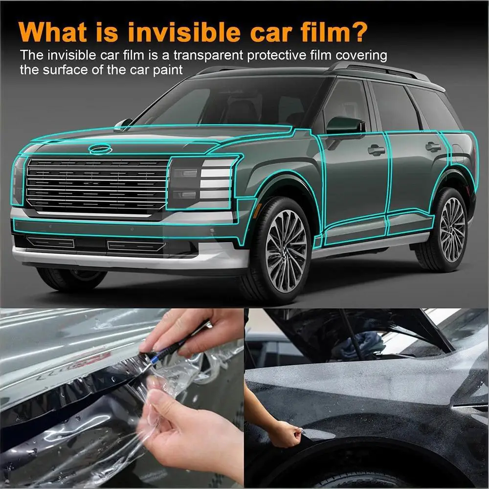 For Hyundai Palisade 2026-UP TPU Bumper Hood Scratch-Resistant Self-Healing Paint Protection Film﻿ Invisible Pre-cut PPF Kit