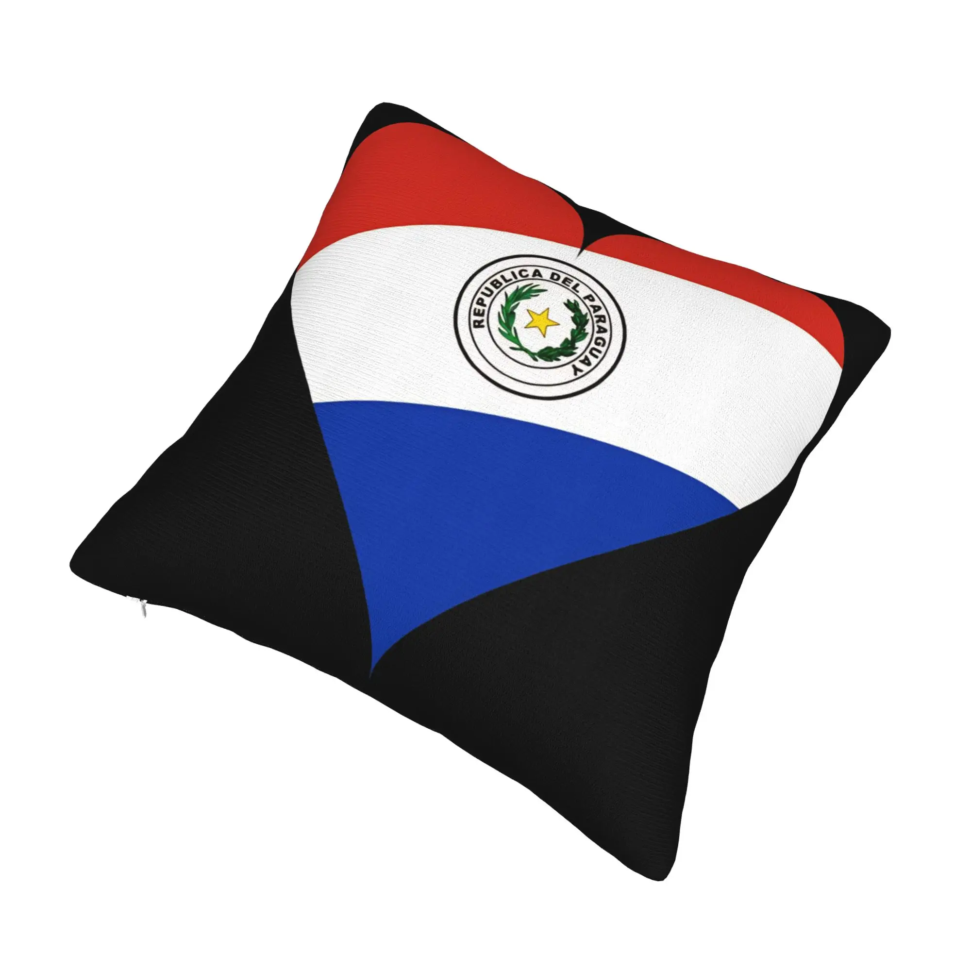 Decorative Pillow Cover Paraguay Flag Merchandise Bed  Throw Pillow Case Cover Zippered Multi Size