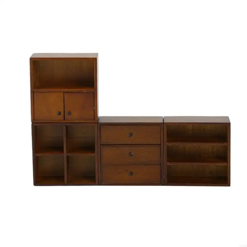 

Miniature Dollhouses Furniture Storage Cabinet for 1/12 Craft Model Project P31B