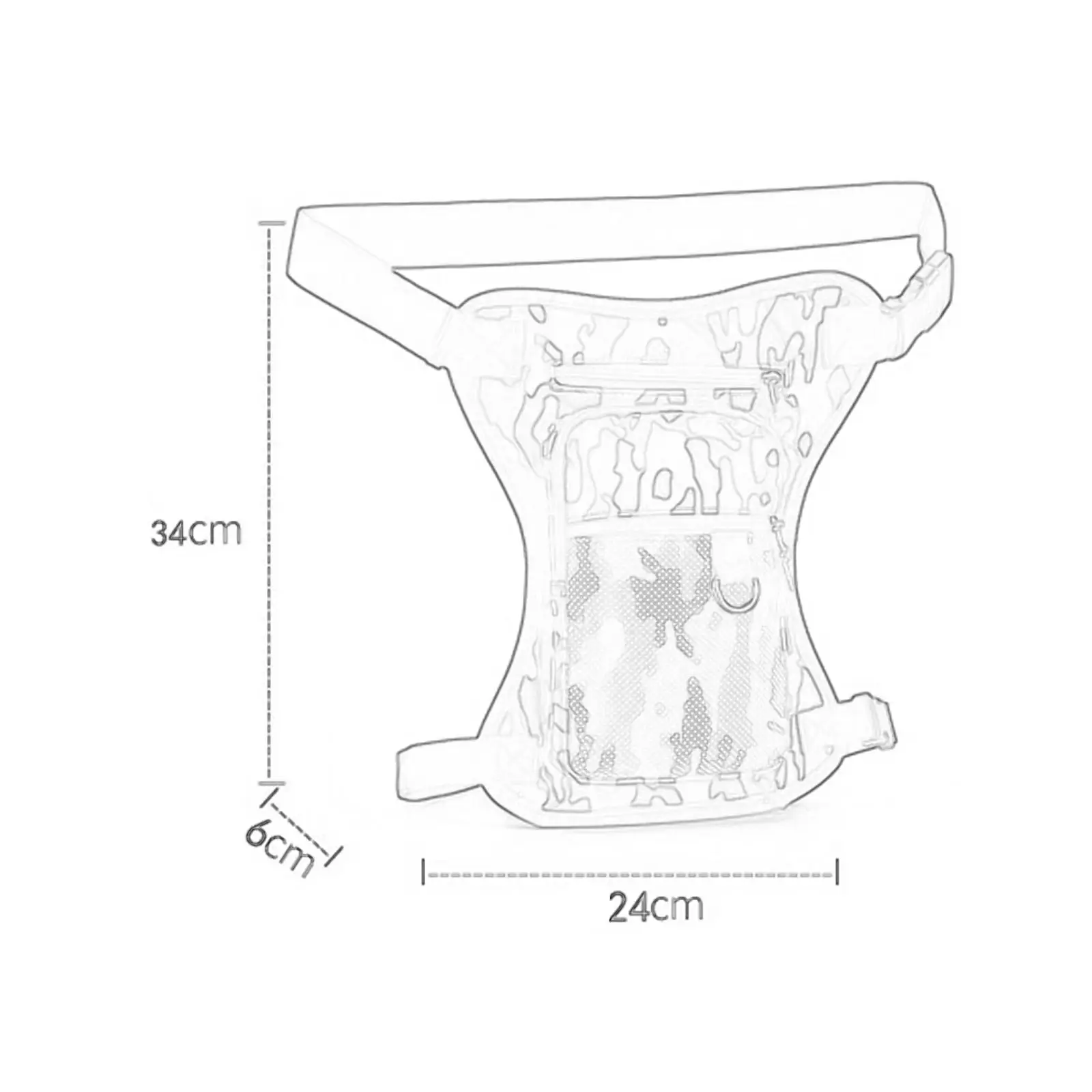 

Portable Thigh Bag for Cycling and Hiking with Multi Pockets