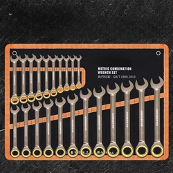 Dual Purpose Quick Ratchet Wrench Set, anel automático, pequena abertura, bidirecional, Labor-Saving