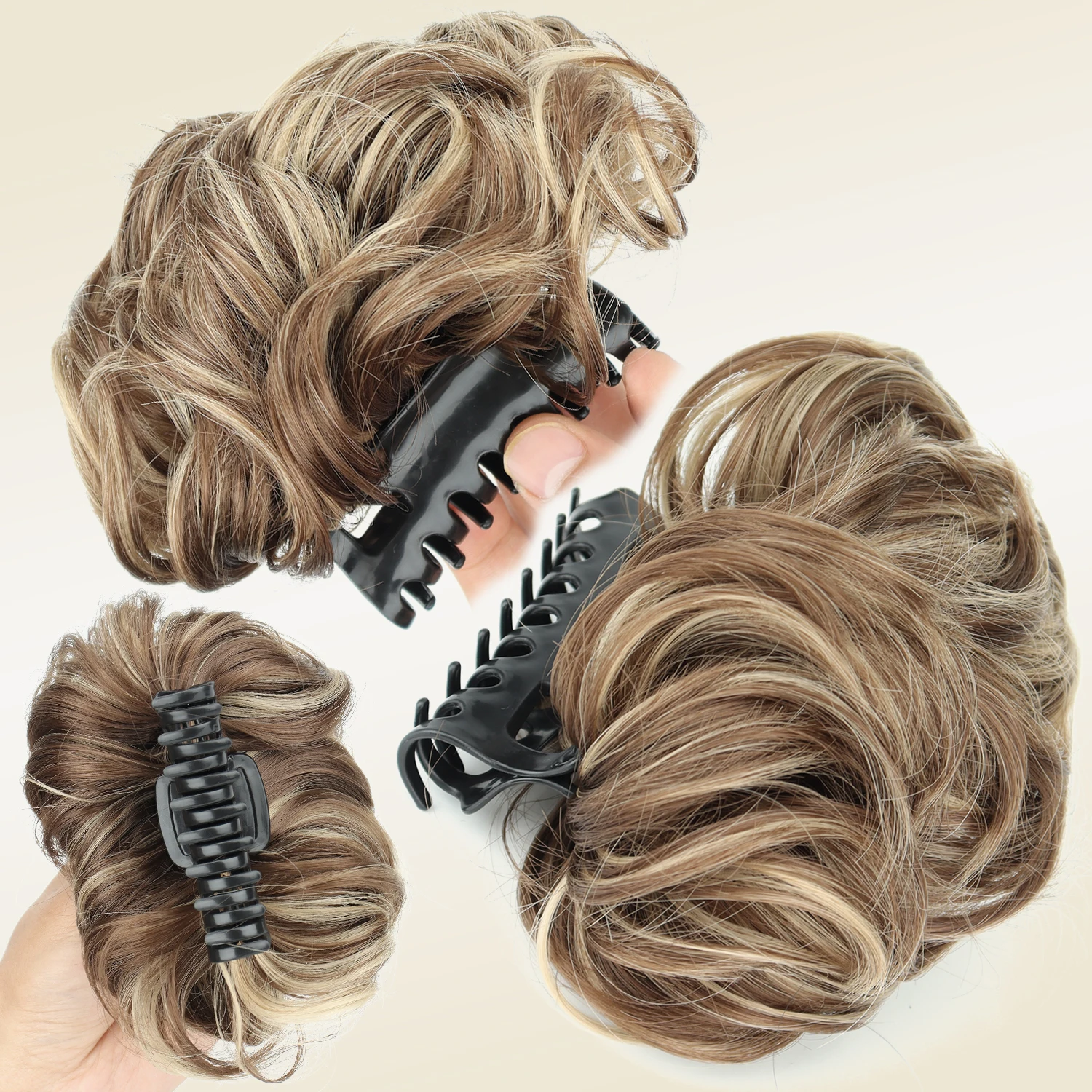 Synthetischer Haarknoten mit K – Claw Clip Messy Bun Hair Piece Bewertung und Preis