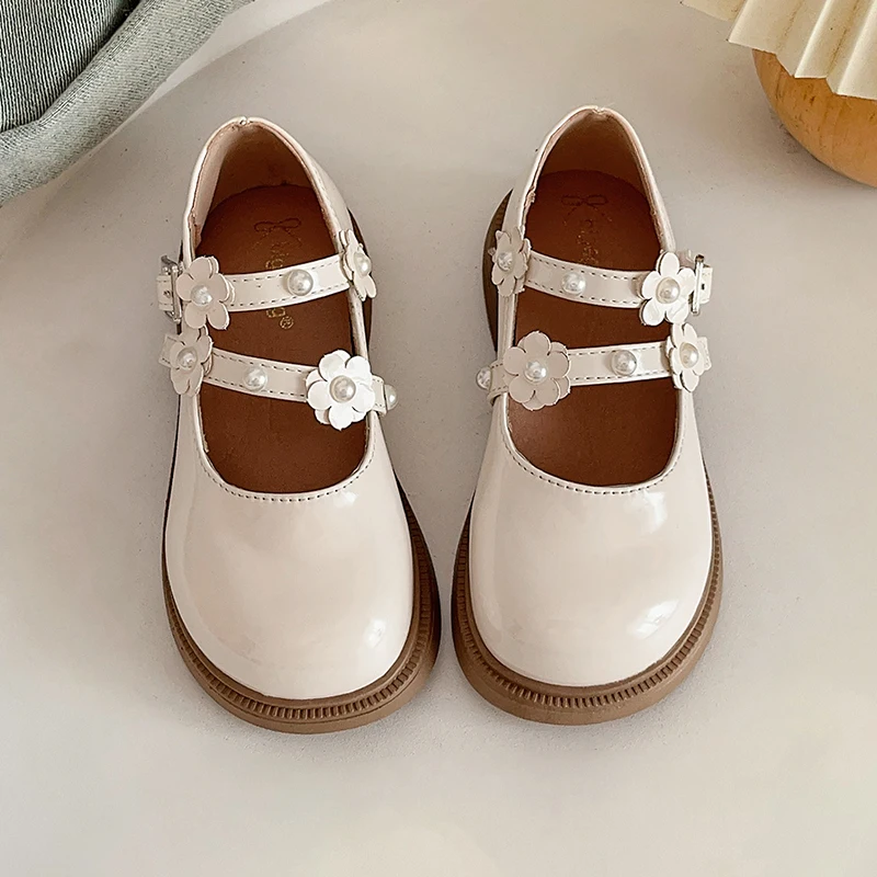 

Children's Soft PU Leather Spring Autumn Shoes Fashion Kids Girls Soft Sole Shallow Mary Jane Versatile School Student Loafer