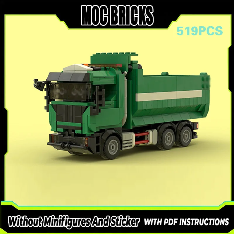 

City Car Model MOC Building Bricks Heavy -Duty Freight Dump Truck Modular Technology Gifts Holiday Assemble Children Toys Suit